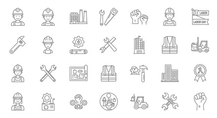 Vector set of people icons, a business web design illustration symbol