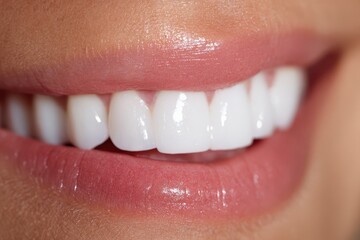 Obraz premium Contato - Transform Your Smile with Dental Veneers for a Perfect Valentineâ€™s Closeup