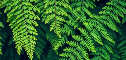 Intricate fern fronds, overlapping layers creating textured background,   subtle,  backdrop