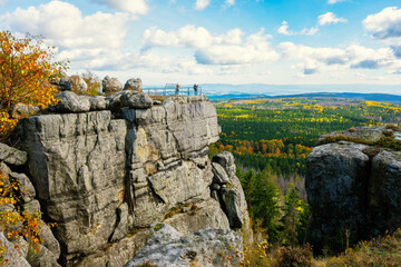 Szczeliniec Wielki w Górach Stołowych, na terenie Parku Narodowego Gór Stołowych. 