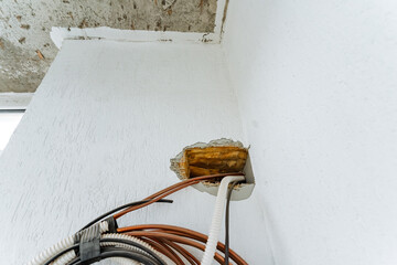 unsafe wiring exposure, open junction box and exposed wiring highlight urgent renovation safety