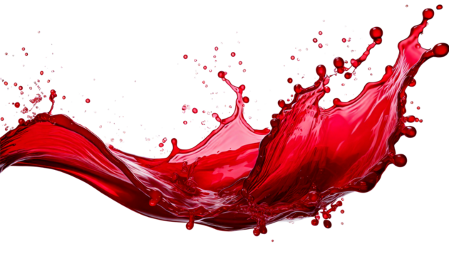 Red splashes in the air1