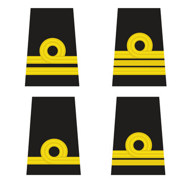 Galon de passant d'&eacute;paule de la marine belge. officiers subalternes: enseigne de vaisseau de 2e classe, enseigne de vaisseau, lieutenant de vaisseau, lieutenant de vaisseau de 1re classe