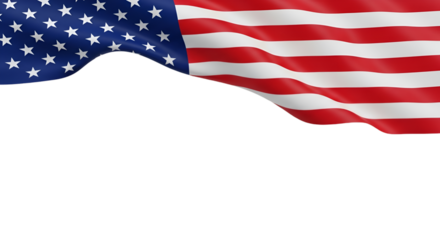 American Flag Waving with Black Copy Space usa flag