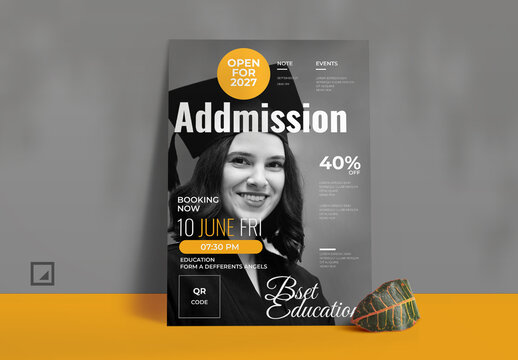 Admission Poster Template Layout