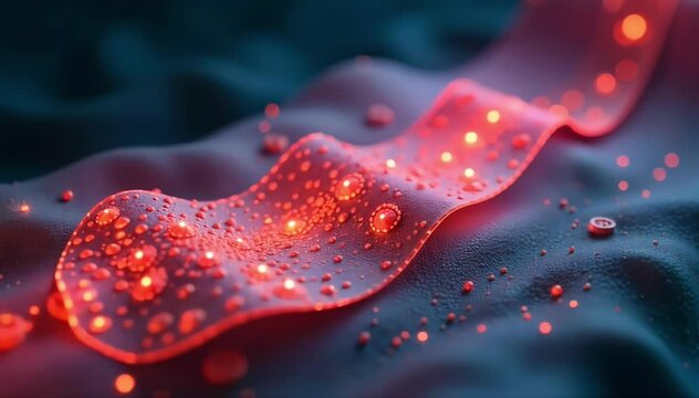 Stretchable membrane responding to sound 