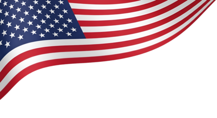 Waving American Flag Border on Black Background usa flag