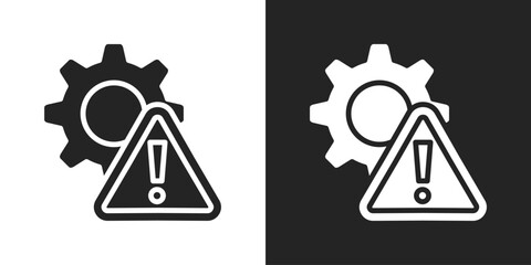mitigation Icon In Black And White Glyph Style