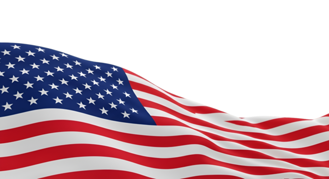 Waving American Flag Close Up usa flag stars and stripes - Powered by Adobe