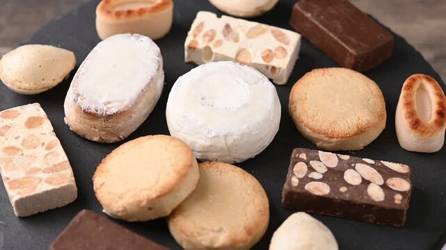 Traditional Spanish Christmas sweets assortment