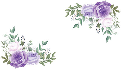 Elegant floral arrangement of lavender roses with lush green foliage, perfect for adding a touch of romance to any design. 