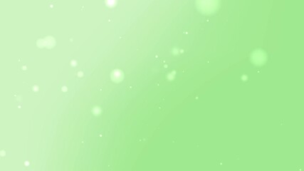 Soft pastel green background animation with glowing floating particles and dreamy sparkle lights Suitable for nature themes eco branding spring invitations or relaxing design visuals