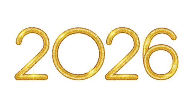 year 2026 font