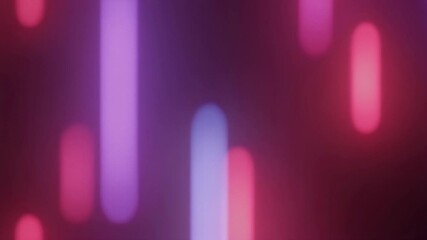 Abstract background of vertical pink and purple light streaks with a soft bokeh effect. - Powered by Adobe