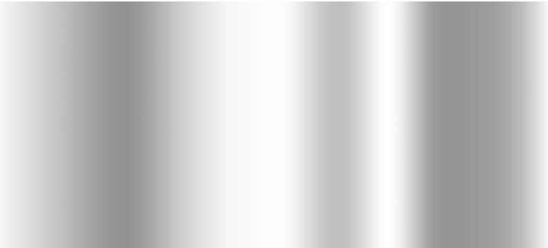 Silver metal texture, titanium steel gradient. Shiny gradation, luxury background. Iron surface, grey abstract vector illustration