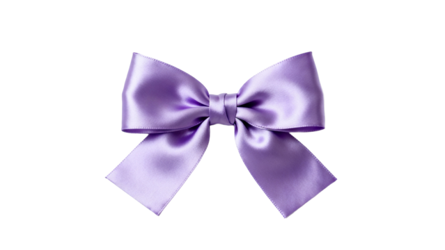 Elegant purple ribbon bow suitable for gift wrapping and decorative purposes