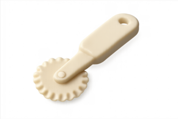 Plastic pastry wheel kitchen utensil for baking dough