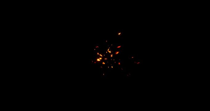 swarm spark effect on black background