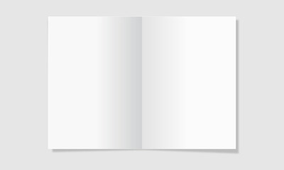 Fototapeta premium Realistic open book mock up
