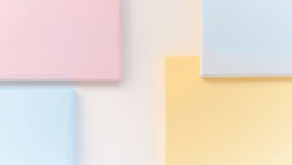 Fototapeta premium Colorful Abstract Background with Pastel Shades of Blue, Pink, Yellow
