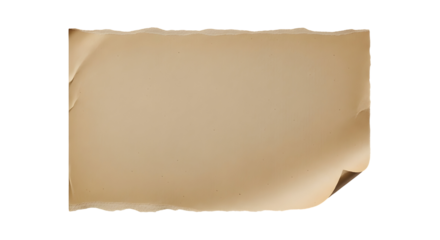 A textured, vintage-style sheet of aged paper with slightly curled edges, perfect for rustic or historical themes