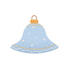 Classic Christmas decorations, Christmas tree toys with Christmas decor. Simple vector design ideal for New Year and Christmas decorations or holiday greetings.