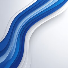 Sophisticated Blue Letterhead Template for Corporate Communication and Business Print