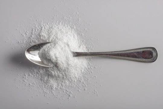 Top-View of Boric Acid Crystals in Spoon: A Look at Health-Centric Chemical Safety and Laboratory Handling