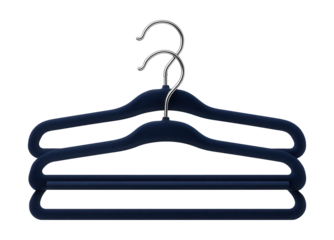 Velvet hangers for pants, soft to prevent creases, perfect for small closets.