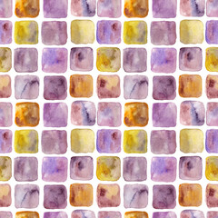 Seamless watercolor abstract pattern. Hand-drawn illustration for fabric, wrapping paper. decoupage, fabrics and etc