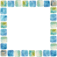 Decorative frame made of abstract elements. Decor for postcards. signs, posters, invitations, congratulations