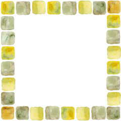 Decorative frame made of abstract elements. Decor for postcards. signs, posters, invitations, congratulations