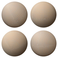 Minimalist Wood Texture Sphere Collection