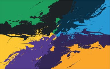 Splatter paint background with vibrant colors and dynamic splash effect style art