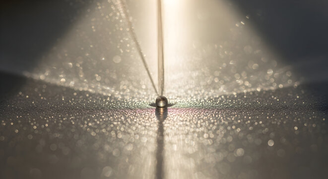 Person walking down a sunlit path silhouette