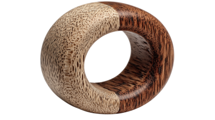 Wooden Rainbow Stacking Rings Toy for Babies and Toddlers, Educational and Developmental, Transparent Background