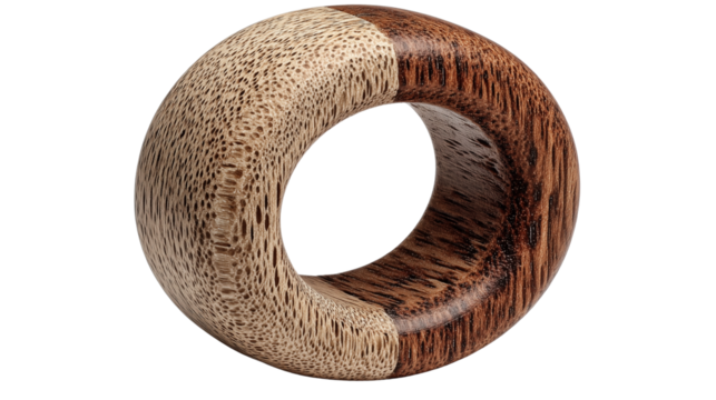 Wooden Rainbow Stacking Rings Toy for Babies and Toddlers, Educational and Developmental, Transparent Background