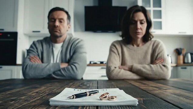 Divorce papers and rings: understanding the legal process of marriage dissolution and separation