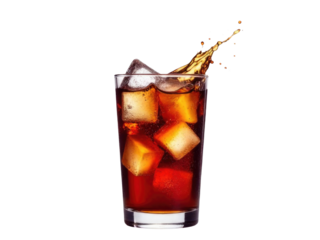 A refreshing drink served over ice with a splash of something delicious