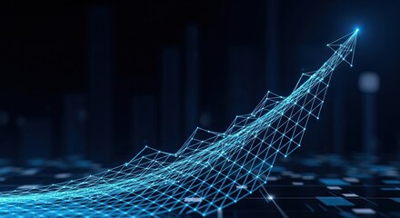 See stunning growth with this abstract representation of financial success and business strategy, perfect for modern reports and dynamic presentations today!