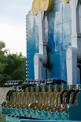 construction site with crane