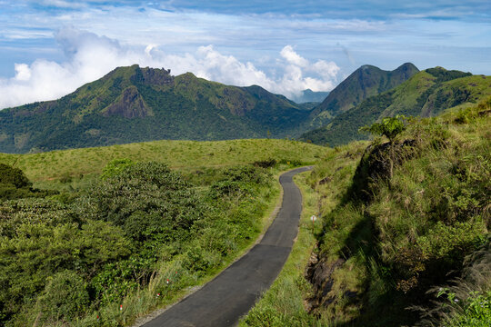 mountain road in the mountains - Powered by Adobe