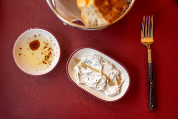 Bread, Olive Oil Dip and Yogurt Meze