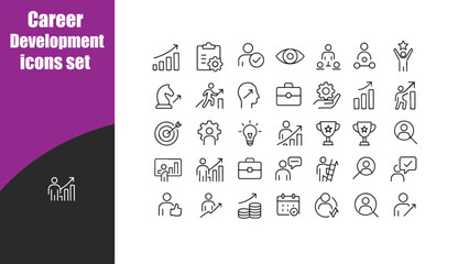 Career Development  icons set