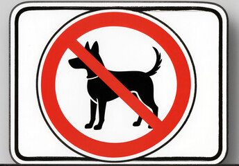 no dogs sign
