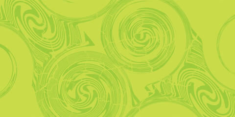 Abstract green background with hypnotic wavy lines pattern. vector eps 10.