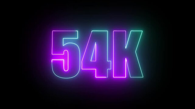 54k radiant neon line animation streaming across a dark black background with smooth flowing light streak effects.
