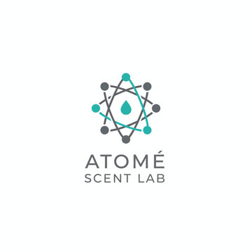 Atome Scent Lab Atom Droplet Chemistry Logo