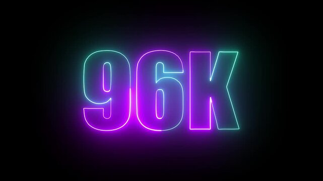 96k smooth glowing neon line animation streaming with vibrant streaks across a dark black canvas creating dynamic radiant highlights.