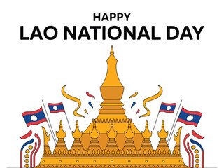 Happy Lao National Day Temple Celebration